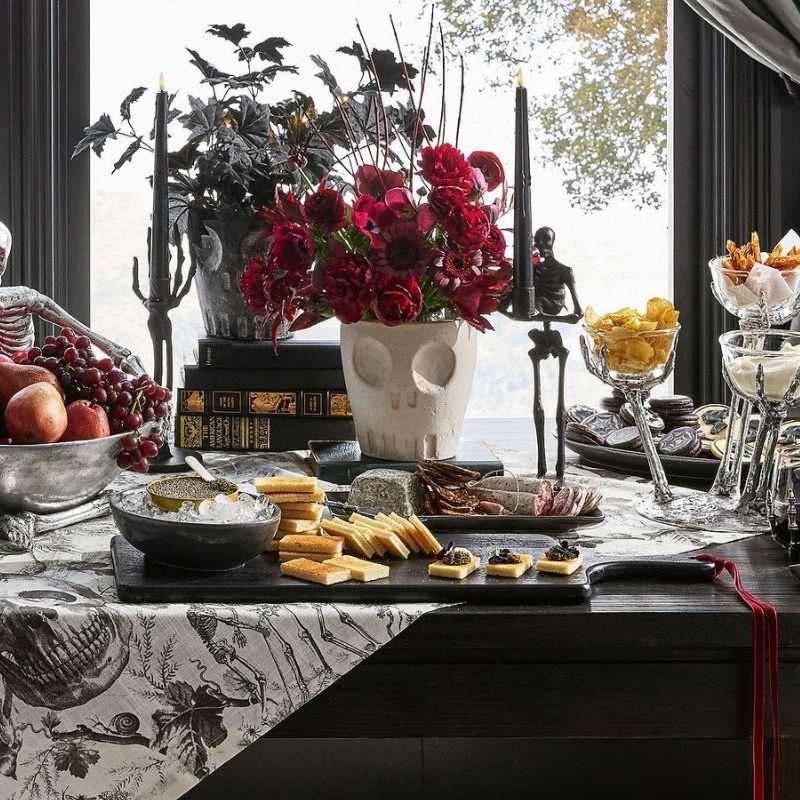 Halloween Table Arrangement Halloween Dinner Party Gothic Entertaining Me And Annabel Lee