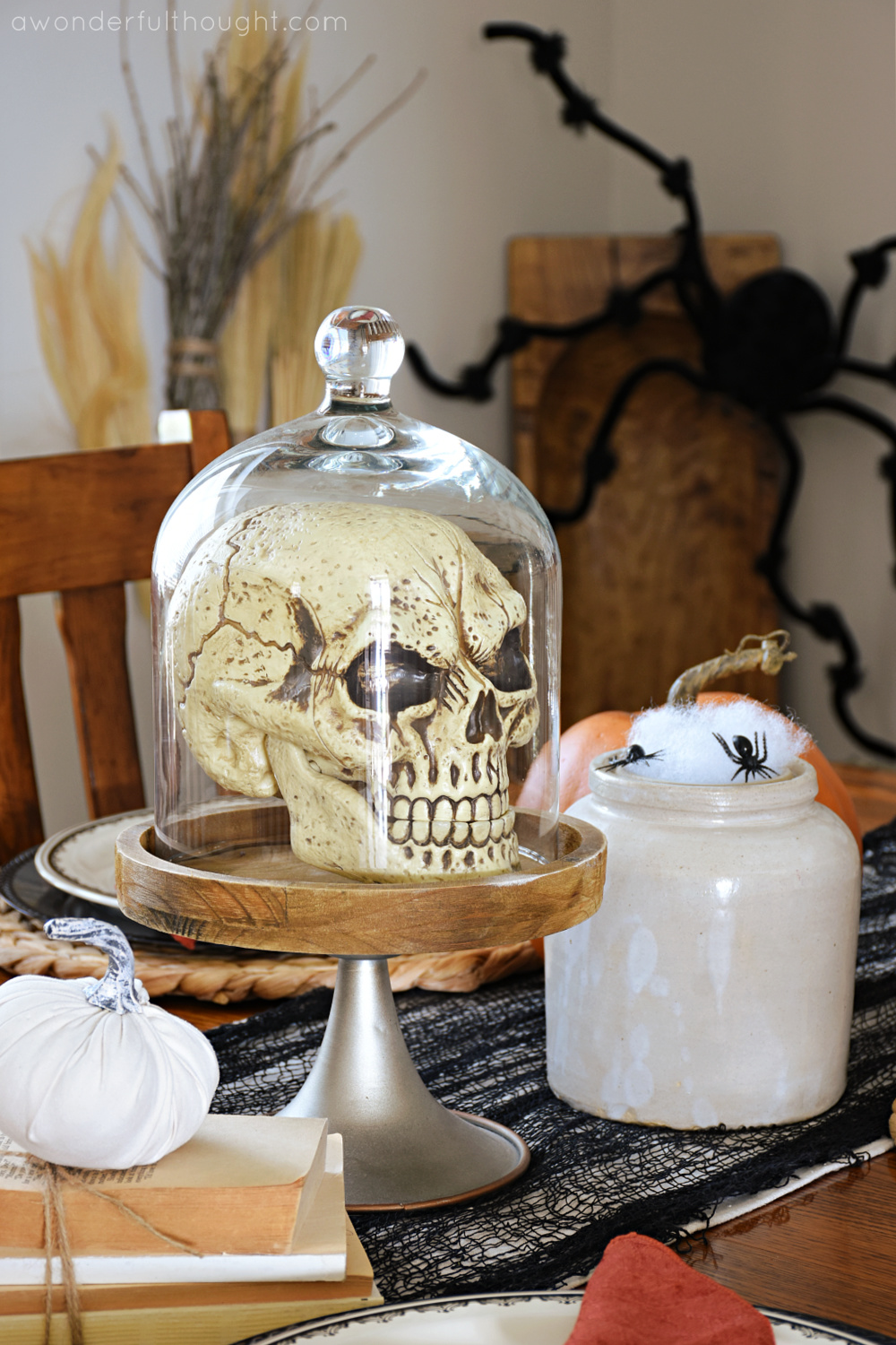 Halloween Tablescape and Dining Room Decor - A Wonderful Thought