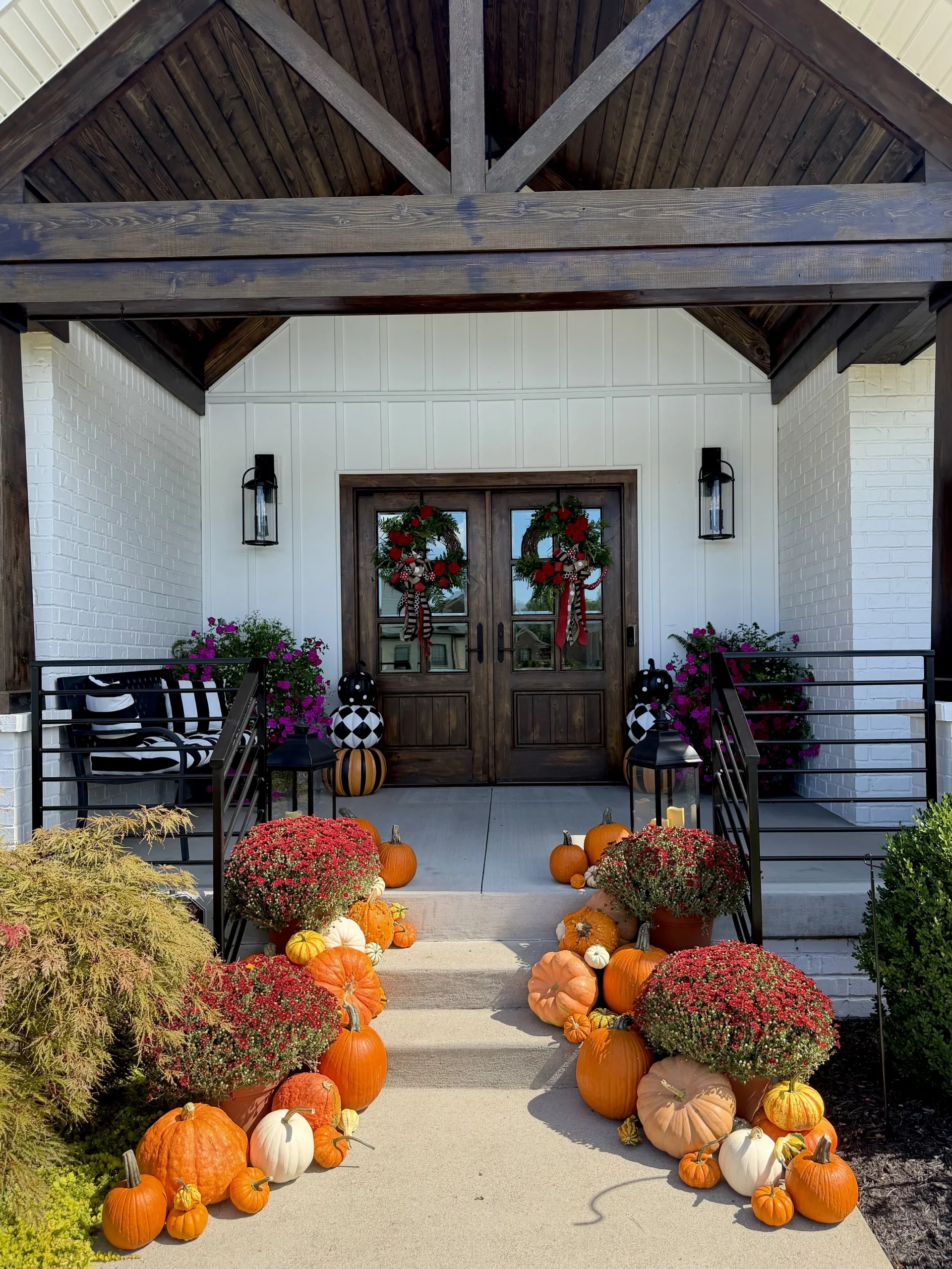 Holiday Charm | Pumpkin Porch Decorating Louisville KY
