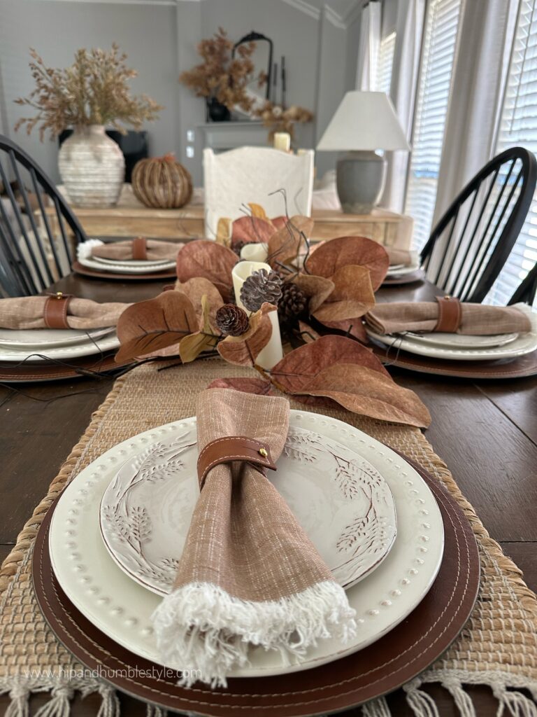 How To Create A Beautiful, Neutral Fall Table * Hip & Humble Style