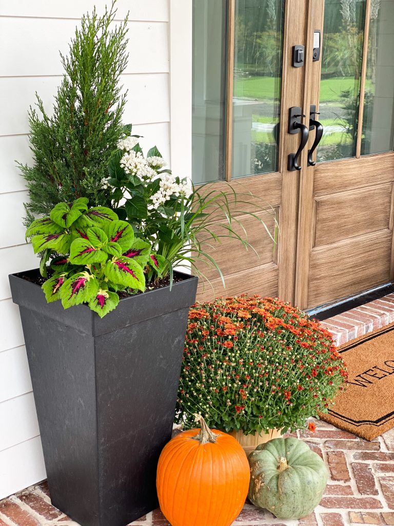 How To Decorate Your Porch For Fall - Palm Grove Farmhouse