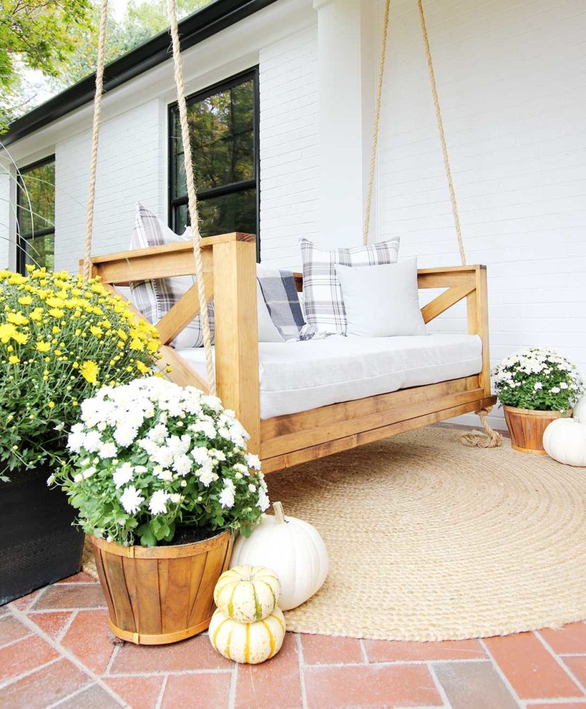How to Decorate Your Porch for Fall - Plank and Pillow