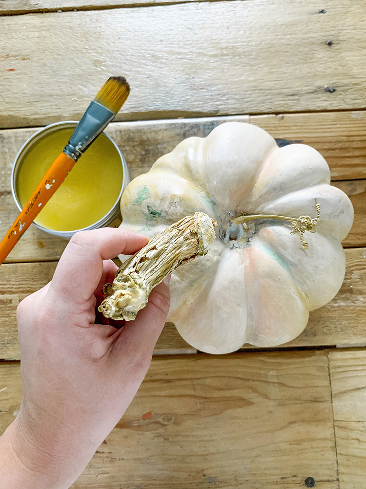 How To Paint Plastic Faux Pumpkins To Look Like Real Fairytale Heirloom Pumpkins | We Lived Happily Ever After
