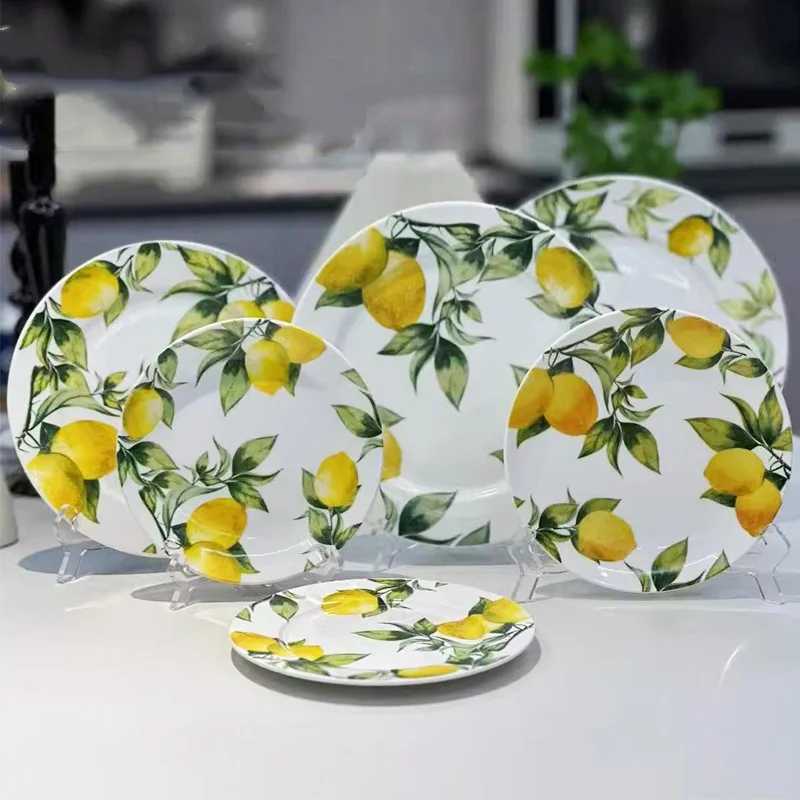 Kitchen Decor Lemon Plates Dollar Tree Decor Lemon Plates From Dollar Tree Hand-painted Italian Ceramic