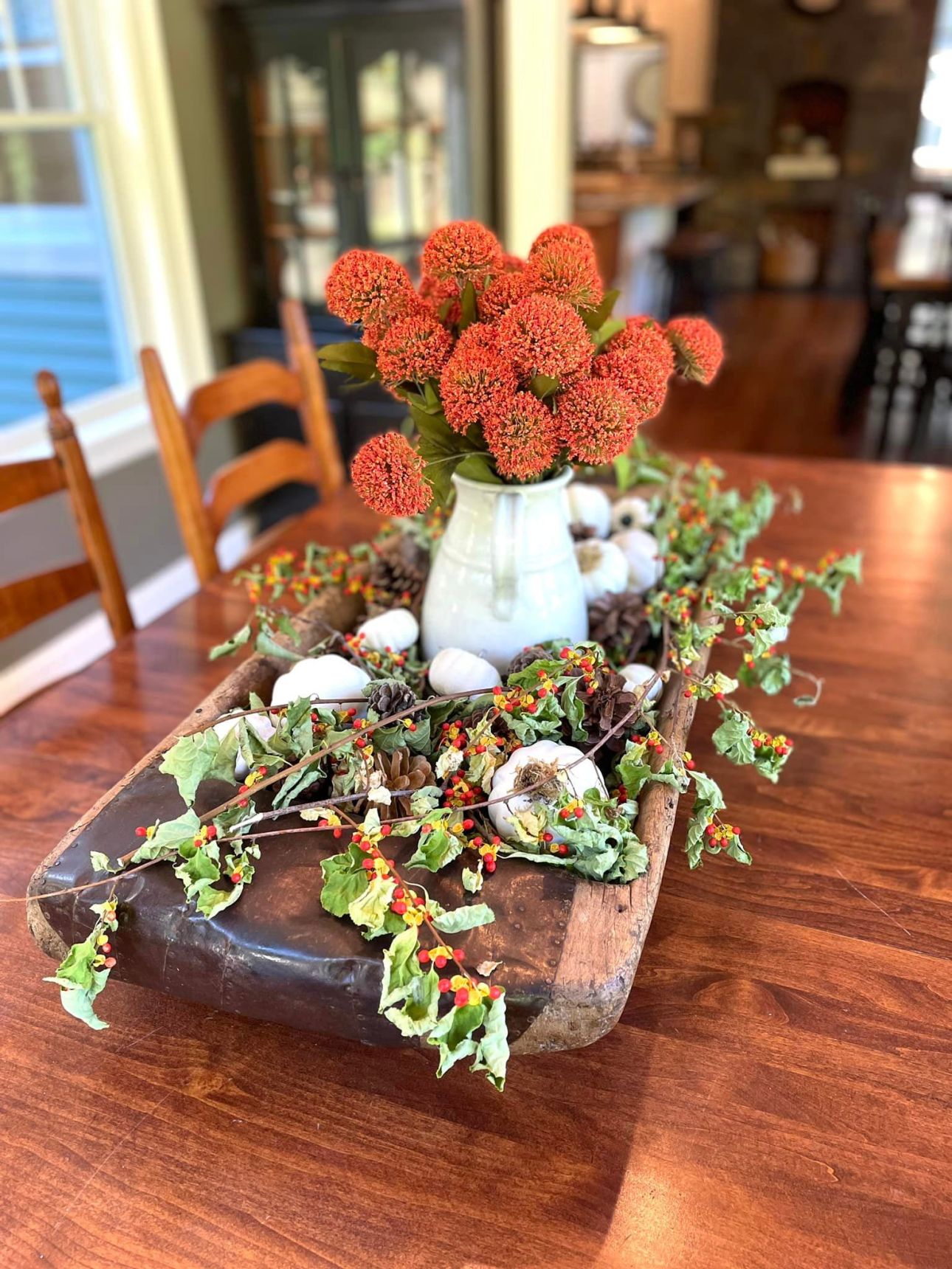 Kitchen Table Fall Dining Table Decor Simple Fall Table Decorating On A Budget CityGirl Meets FarmBoy