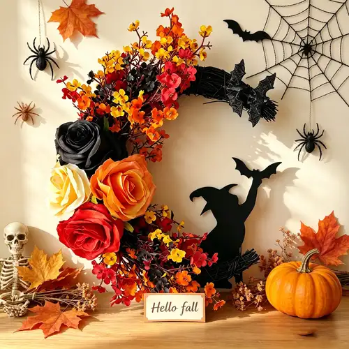 lighted door wreath sold on Temu United States