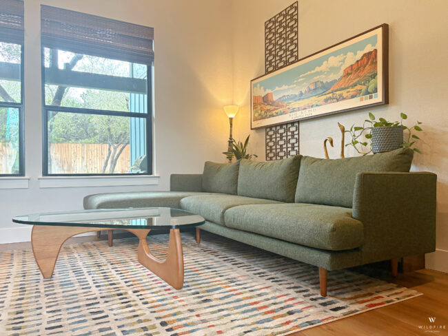 Mid-Century Modern Living Room Reveal - Wildfire Interiors