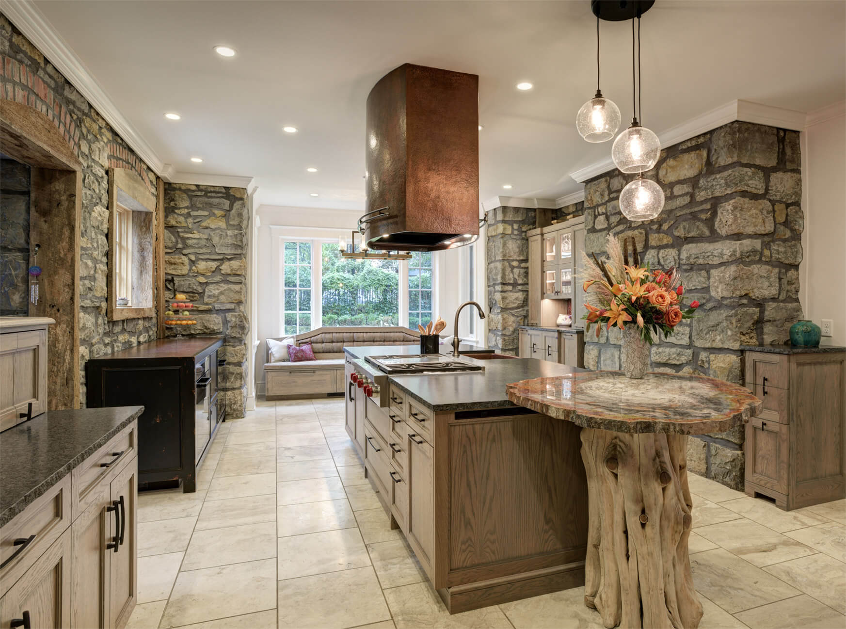 Mission Hills Earthy Kitchen Design | Kitchens by Kleweno