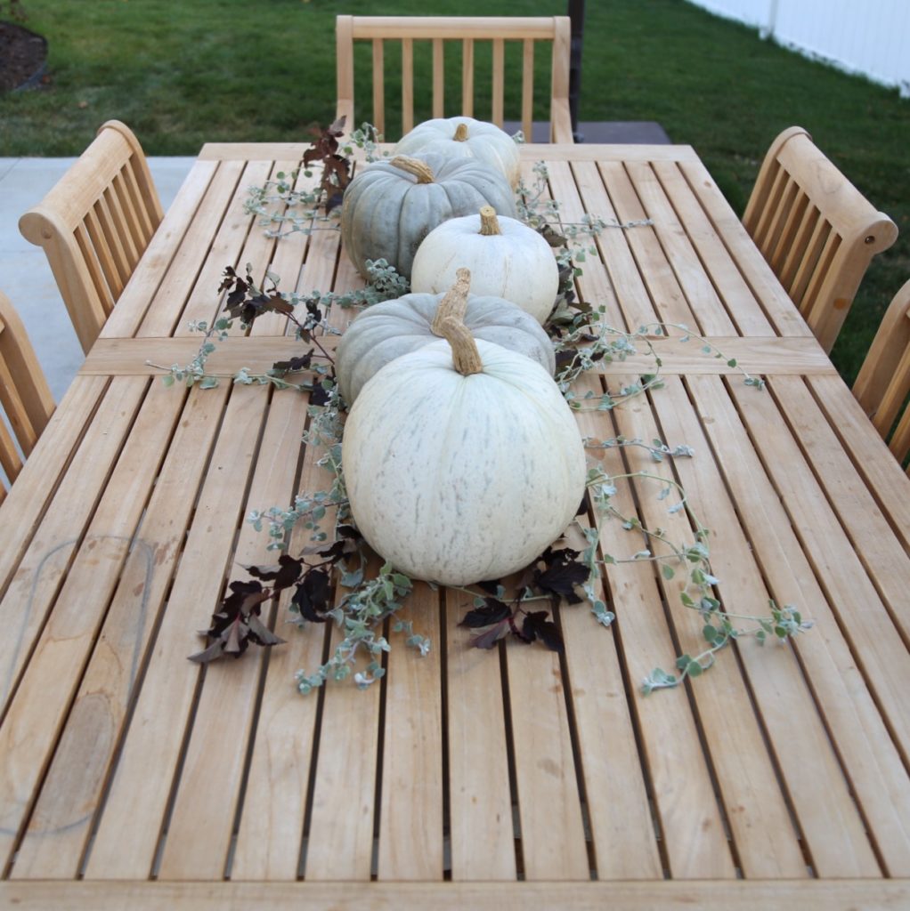 Neutral Fall Outdoor Tablescape - Cape Cod Farmhouse - Cambridge Home Company