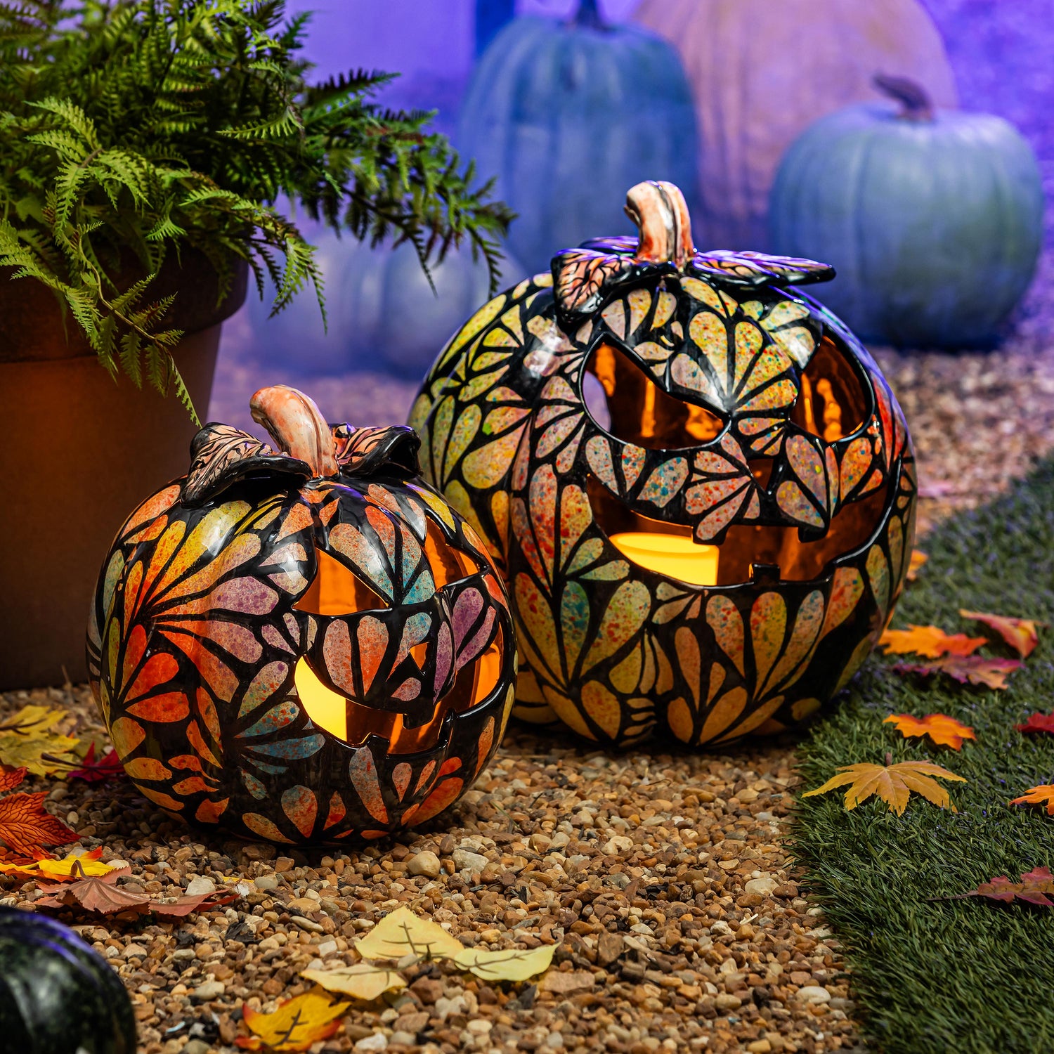 Painted Pumpkin Decor Outdoors Painted Pumpkin And Fall Front Porch Creative Ramblings