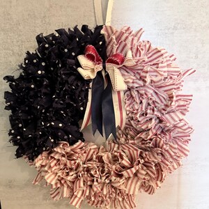 Pink Halloween Fabric Wreath 22' Pink Heather Wreath By Ashland®