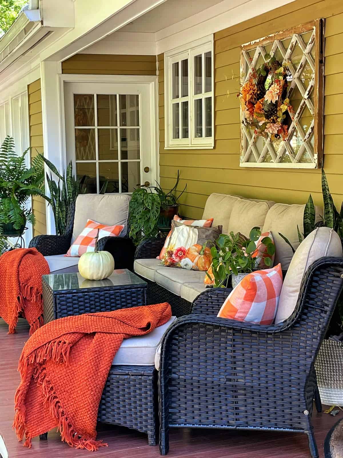 Porch Decor Cheap Fall Outdoor Pillows Fall Porch Decor: The Easiest Way To Get A Picture-Perfect Porch