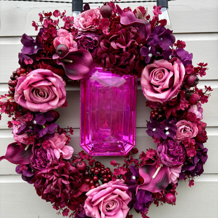 Priscilla Autumn Wreath Handmade Rustic Fall Wreath for Front Door – Ruffles & Curls