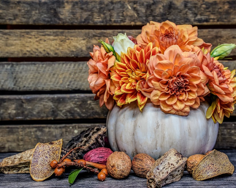 Pumpkin Flower Arrangement Inspiration You Need For Fall