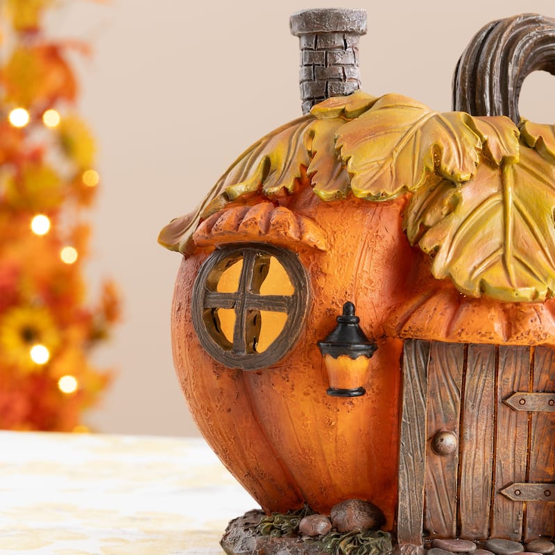 Resin Pumkin Set Of Resin Fall Pumpkin Decor, Inch Autumn Thanksgiving Table Centerpieces, Hand-Painted Decorative