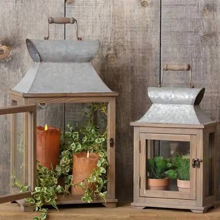 Rustic Candle Lantern Rustic Woodland Mango Wood And Bark House Candle Holder Lantern Langs Design 24
