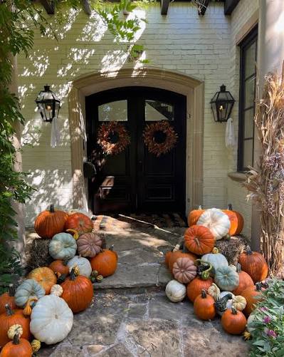 The Estate — Porch Pumpkins