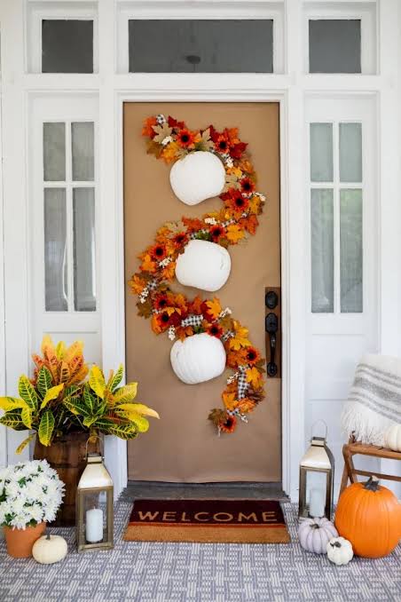 Unique Fall Door Decorating Ideas That Aren't Wreaths | HGTV