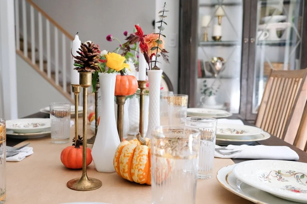 Vintage Floral Fall Table Setting — The Learner Observer