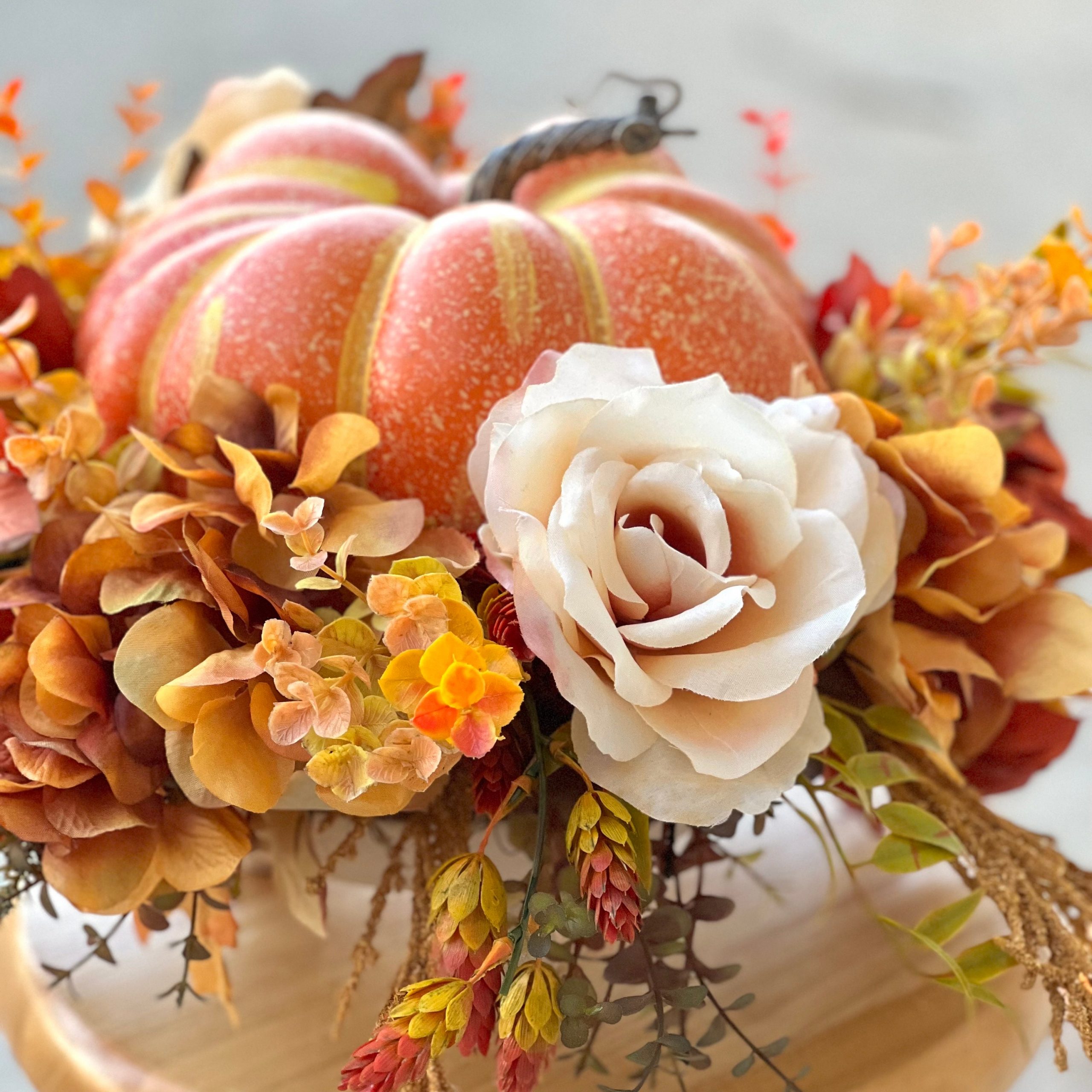 Wildflower Pumpkin Bouquet Decorating A Pumpkin With Pressed Flowers: A Step-by-Step Guide Cottage On
