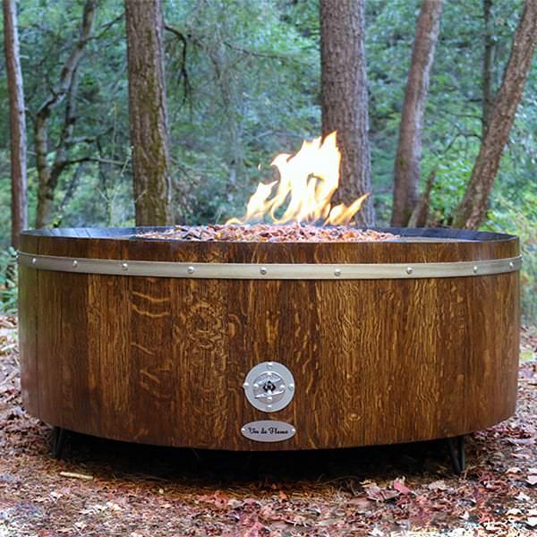 Wine Barrel Propane Fire Pit Costco 27' Outdoor Wine Barrel Gas Fire Pits Rustic, Durable, And