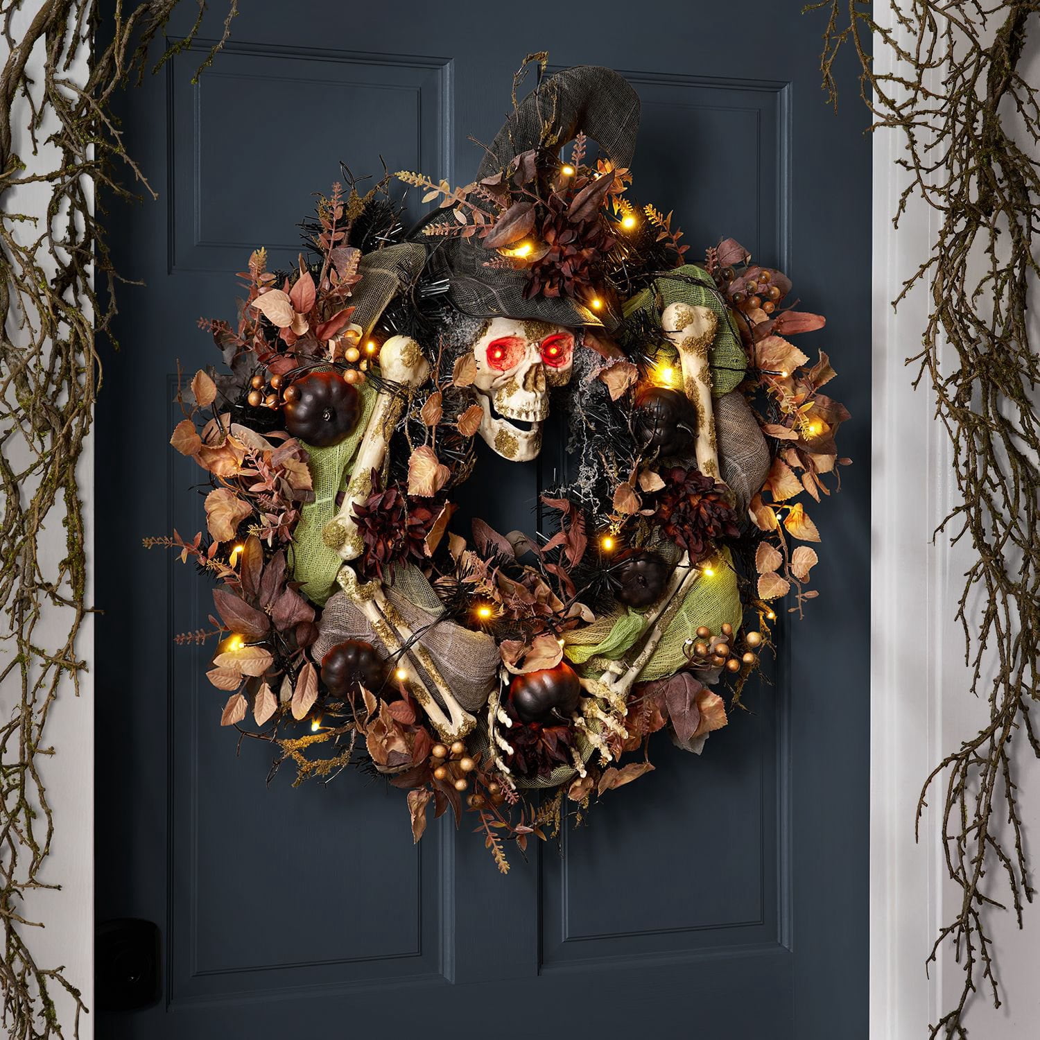 Wreckless Creations Halloween Wreath Frankenstein Halloween Wreath, Monster Halloween Door Decor, Purple Green Frankenstein Wreath, Whimsical