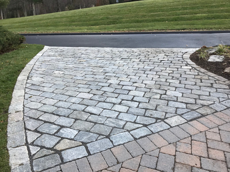 Belgium Block Driveway Apron - The Green Machine