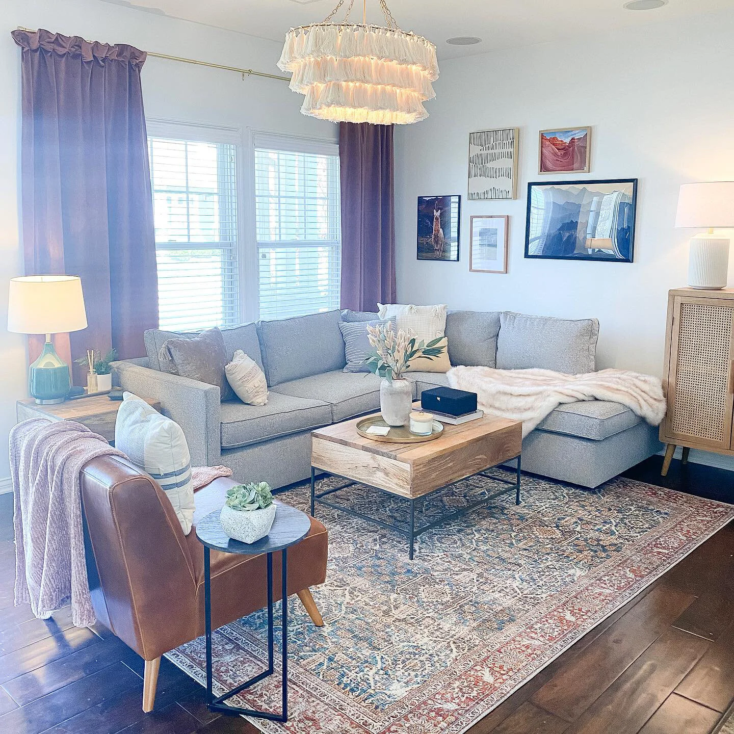 Cozy Bohemian Midcentury Living Room Project — Gathered Living