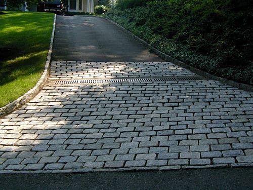 driveway apron with belgium block | George Hartshorn Paving Company