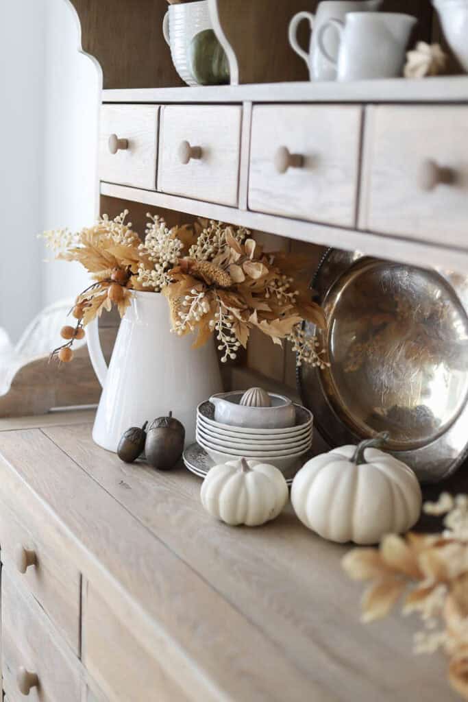 How I Style our Hutch for Fall - Rooms For Rent blog