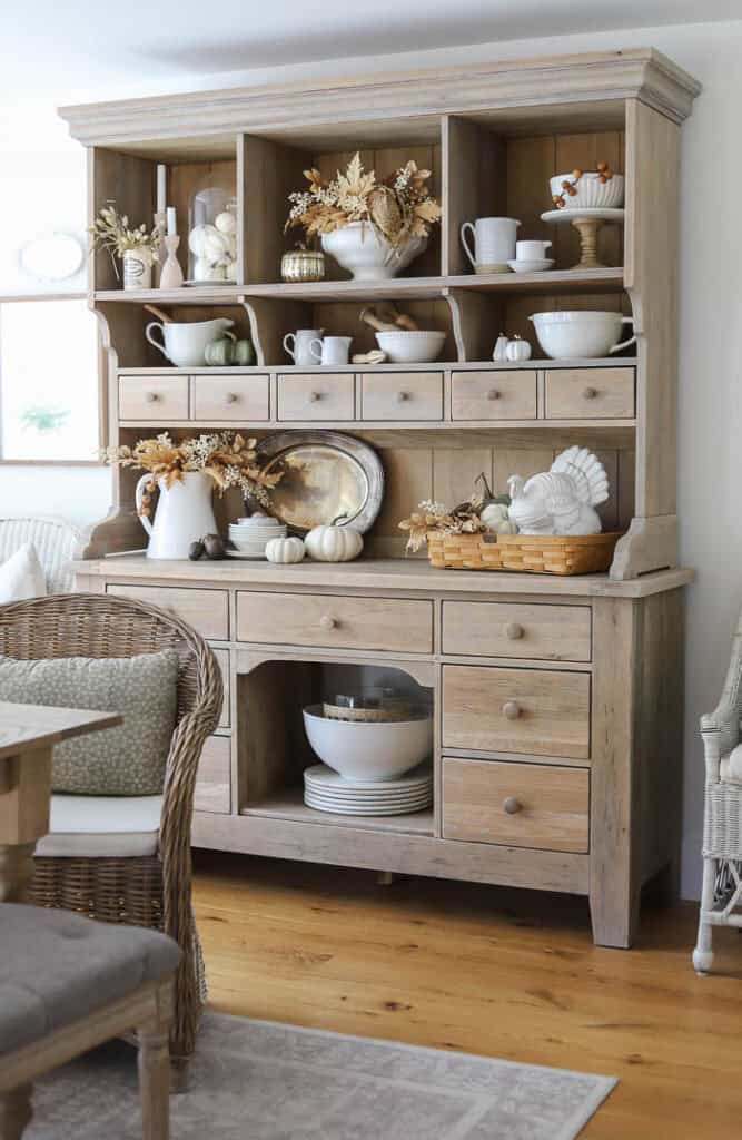 How I Style our Hutch for Fall - Rooms For Rent blog