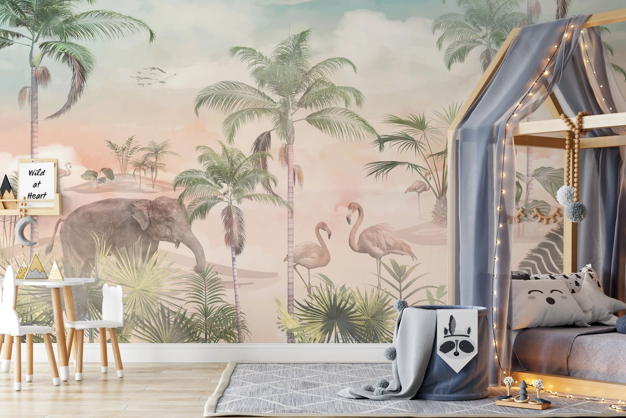 Jungle Adventure Wallpaper Mural Sample