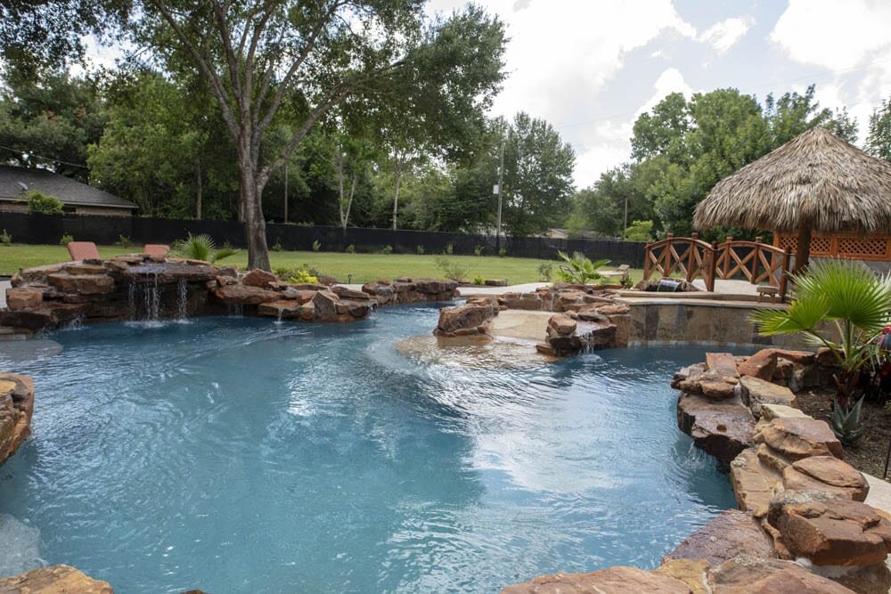 Lazy River Luxury Swimming Pool Design & Construction North Houston | Backyard Oasis, Inc