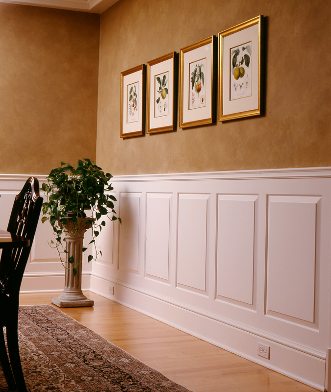 Paneled Wainscoting in dining room – Wainscot Solutions, Inc.