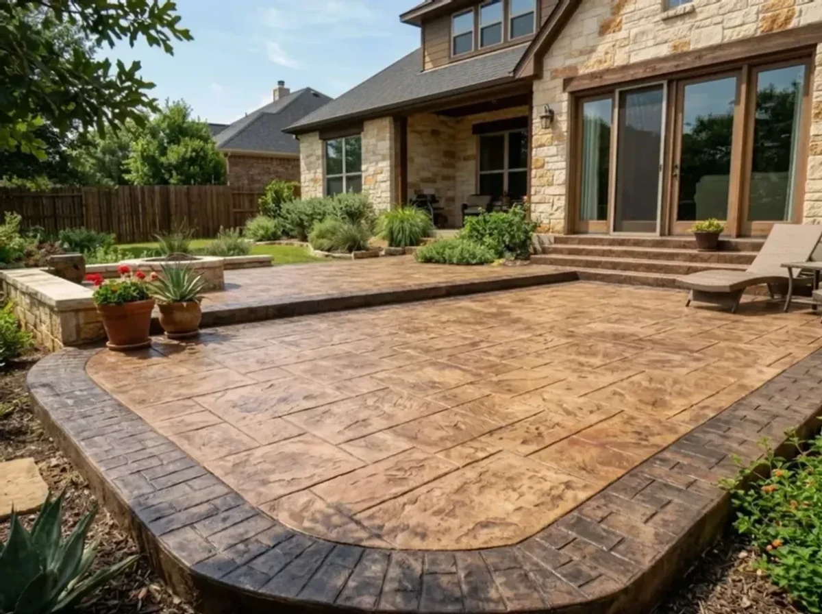 Stamped Concrete Installation Montgomery County TX - Creative Concrete Designs