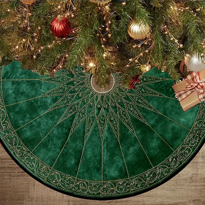 1 vintage christmas tree skirt - Temu Mauritius