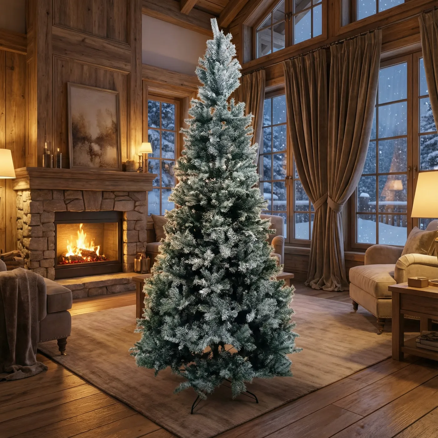 10 Feet Premium European Artificial Spruce Christmas Tree (300 cm) - Frosted  Silver at ₹ 9250/piece | New Delhi | ID: 2858008221130