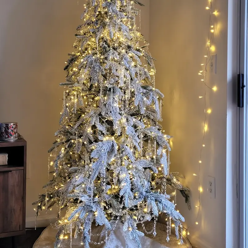 10pcs per pack crystal christmas tree ornaments transparent - Temu United  Arab Emirates