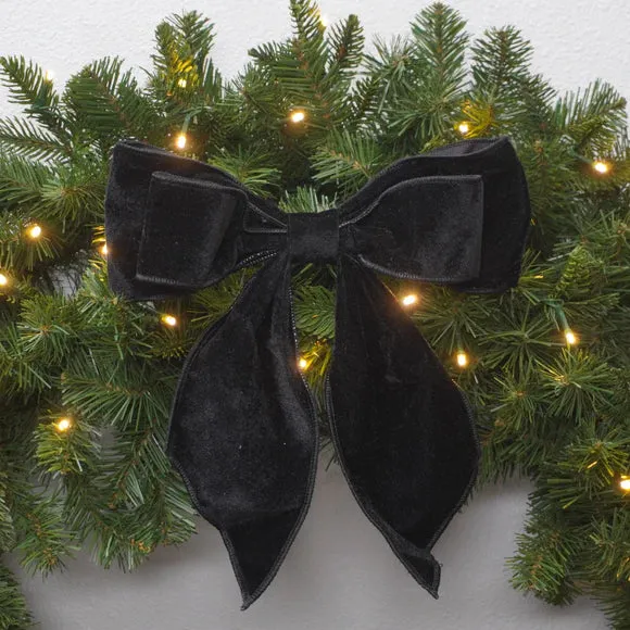 11'x9' Black Christmas Curls Bow – Evis Design