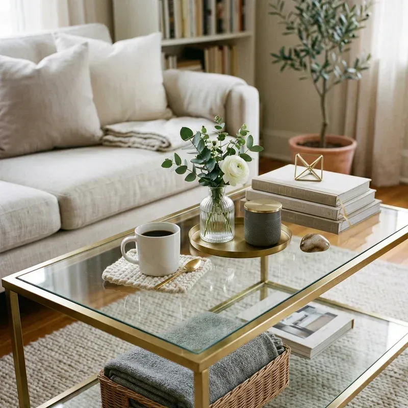 15 Glass Coffee Table Decor Ideas for Chic Homes