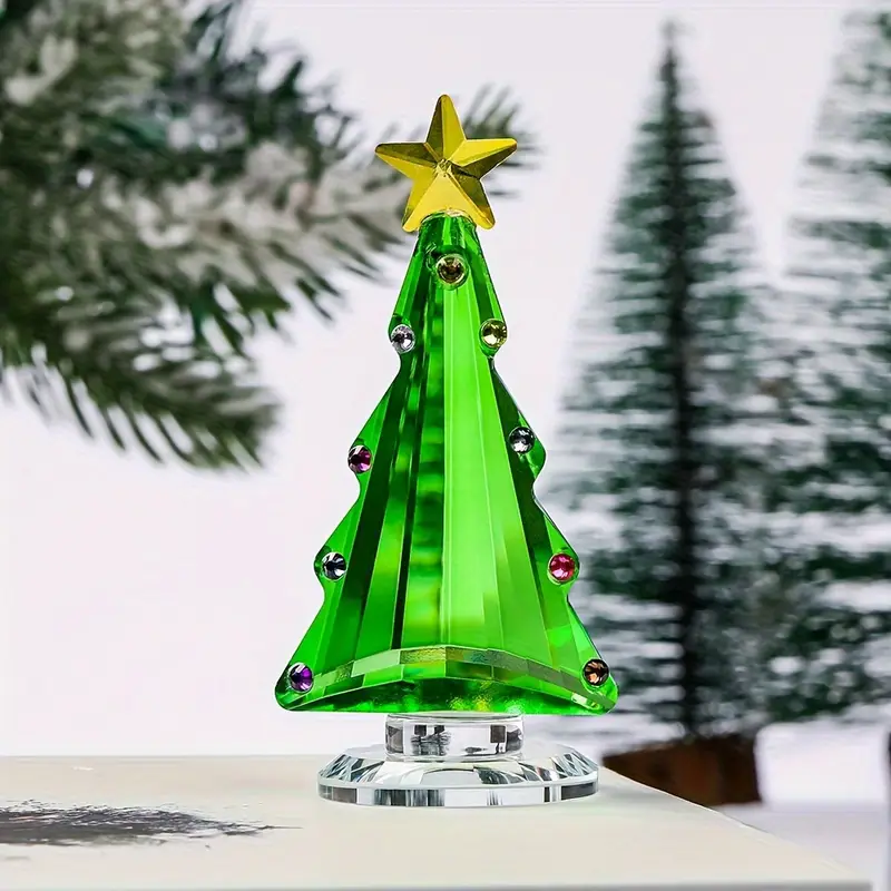 1pc vibrant sparkling crystal christmas tree ornament dual - Temu