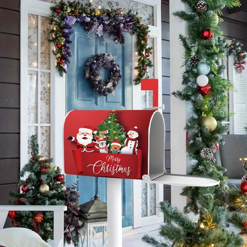 1pc winter christmas style magnetic mailbox cover standard - Temu Oman
