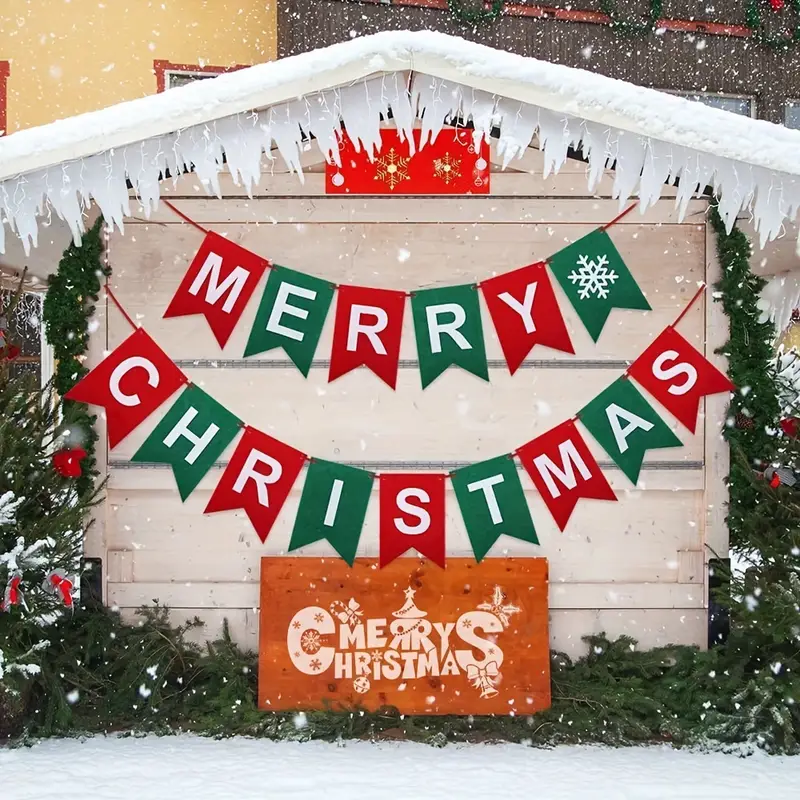 1set merry christmas banner christmas decoration banner - Temu Mauritius