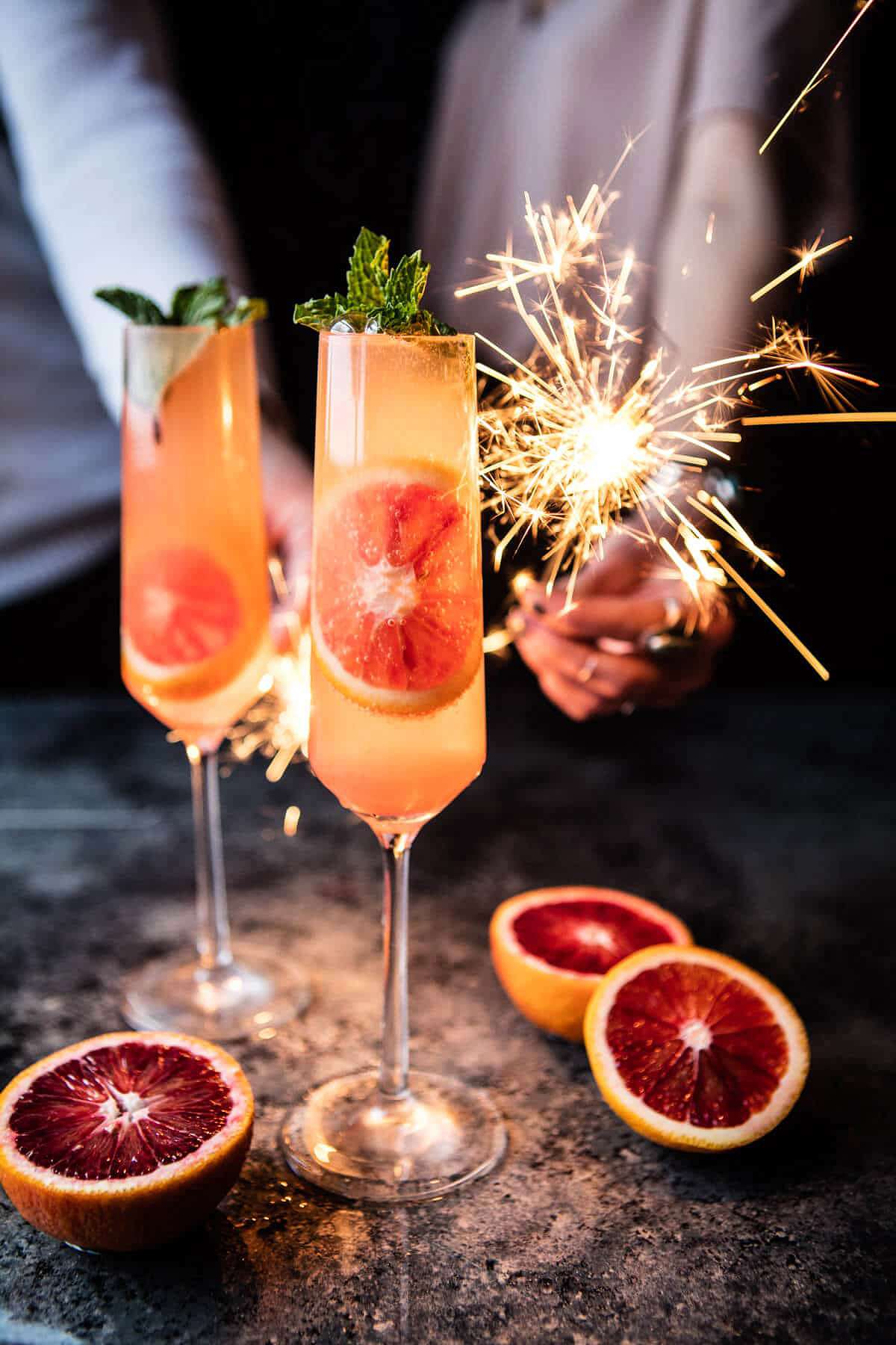 24 Champagne-Based Signature Cocktails for Your New Year's Eve Wedding