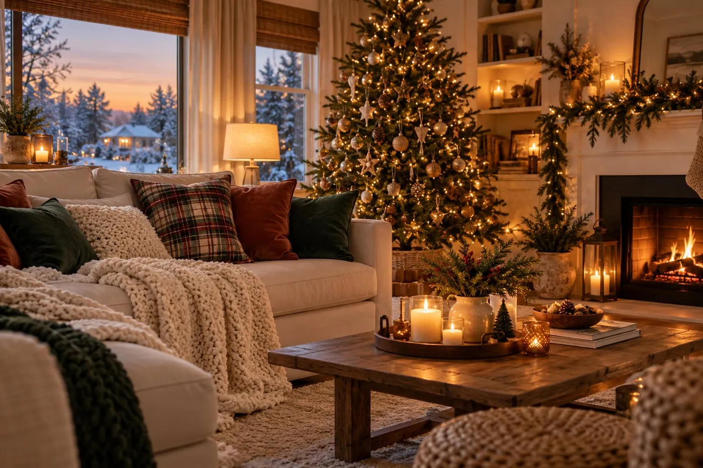 25 Cozy Christmas Living Room Decor Ideas - Living Home Style