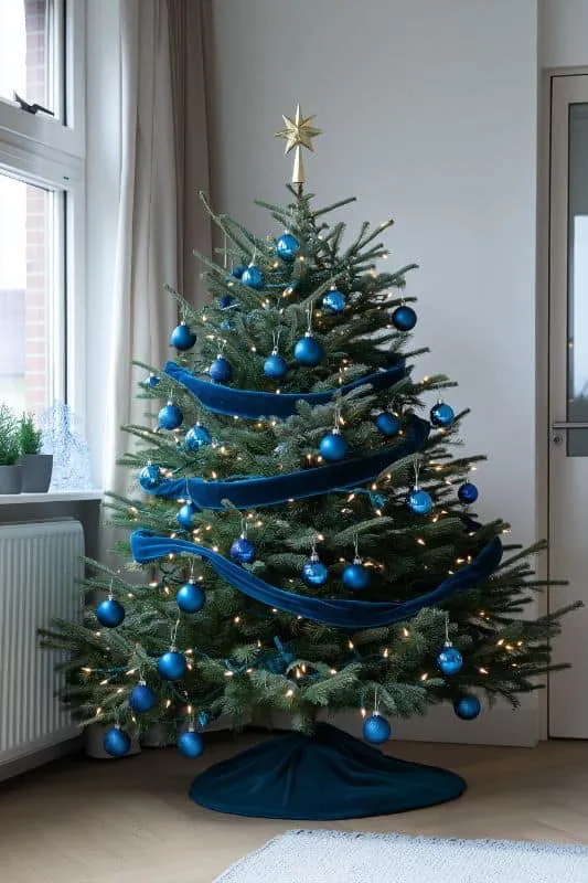 28 Blue Christmas Tree Decorations for a Unique, Magical Holiday