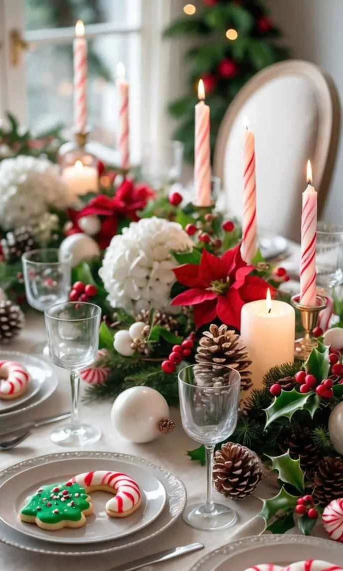 31 Candy Cane Tablescape Ideas: Festive Decor for Holiday Meals