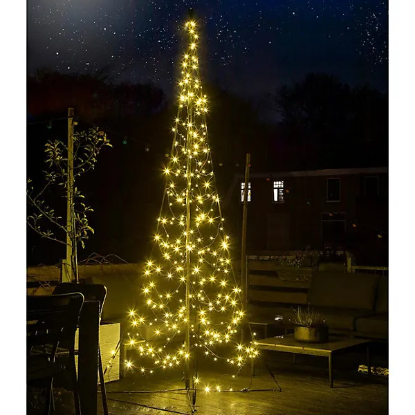 3m All Surface Outdoor Christmas Tree - Freestanding Weather Resistant  Festive Illuminated Garden Decoration with 320 LED