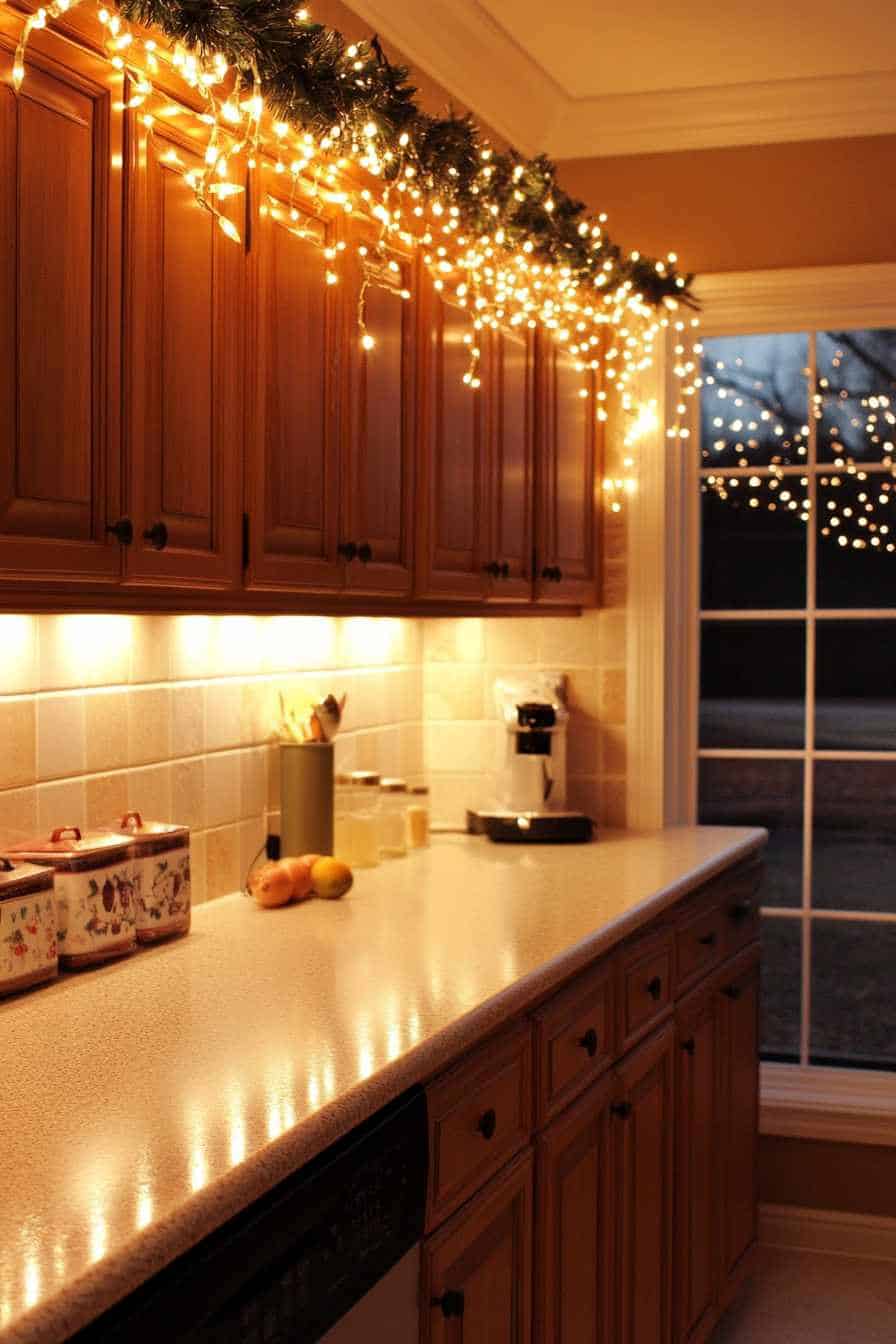 47 Ways To Decorate Kitchen Cabinets for a Festive Christmas