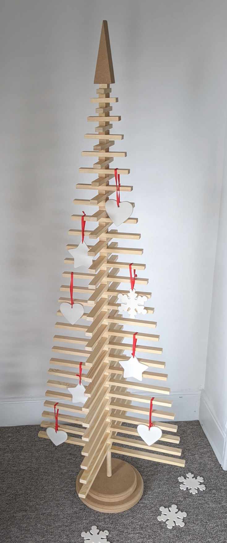 5ft Scandinavian Wooden Christmas Tree Slat | PurpleTrees